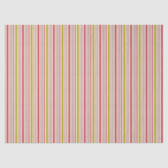 Papel De Seda Pink & green stripes  (Anverso)