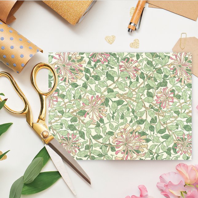 Papel De Seda Pink Honeysuckle William Morris (Subido por el creador)