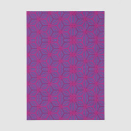 Papel De Seda Pink retro geometric pattern 