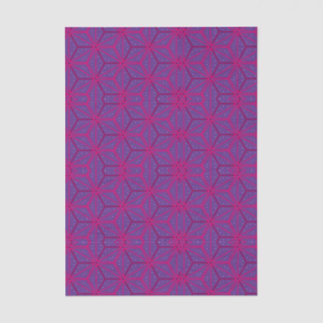 Papel De Seda Pink retro geometric pattern  (Anverso)