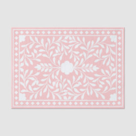 Papel De Seda Pink Traditional Bone Inlay Decoupage Paper