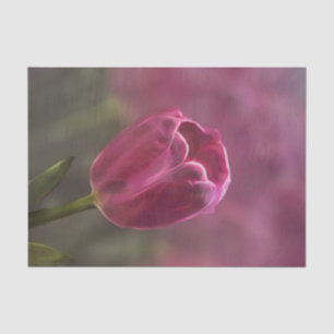 Papel De Seda Pink Tulip Bokeh