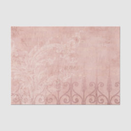 Papel De Seda Pink Vintage Filigree