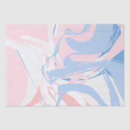 Papel De Seda Pink White Blue Marble Swift Resumen Bebé