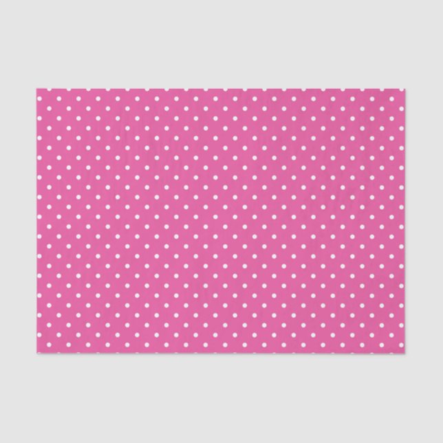 PAPEL DE SEDA PINK & WHITE EASTER POLKA DOTS (Anverso)