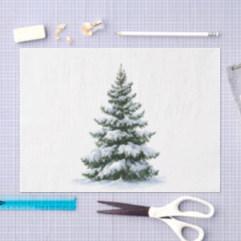 Papel De Seda Pino de Invierno