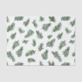 Papel De Seda Pino de Navidad verde