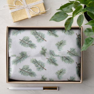 Papel De Seda Pino de Navidad verde