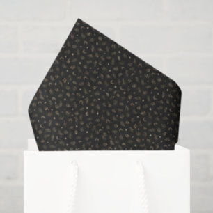 Papel De Seda Pinocha de hoja perenne de oro negro Celestial Nav