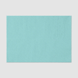 Papel De Seda Pinstripes diagonales - agua y marina
