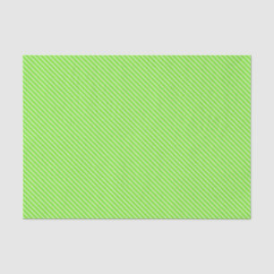 Papel De Seda Pinstripes diagonales: verde limón y blanco