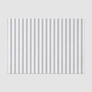 Papel De Seda Pinstripes horizontales en blanco y negro