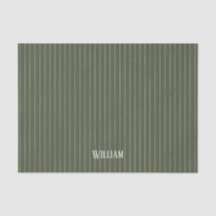 Pinstripes verdes de oliva