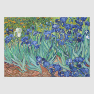 Papel De Seda Pintado Bella Artes de las flores de Irises Vincen