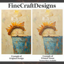 Pintado de estilo Aceite de Gato de Girasol Nap C3