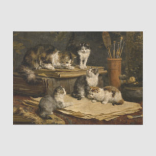 Papel De Seda Pintado de gatitos por Carl Reichert