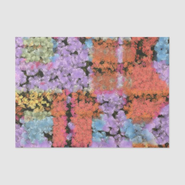 Papel De Seda Pintar textura de formas (Anverso)