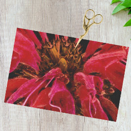 Papel De Seda Pintoramente Vivid Red Bee Belm Flor Cerrada