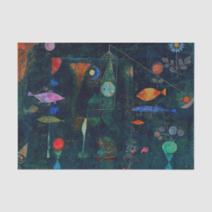 Papel De Seda Pintura abstracta magia de peces de Paul Klee Arte