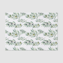 Papel De Seda Pintura al agua Estilo Campestre Francés Verde Pat