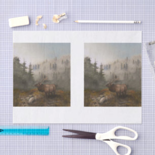 Papel De Seda Pintura alce DBL