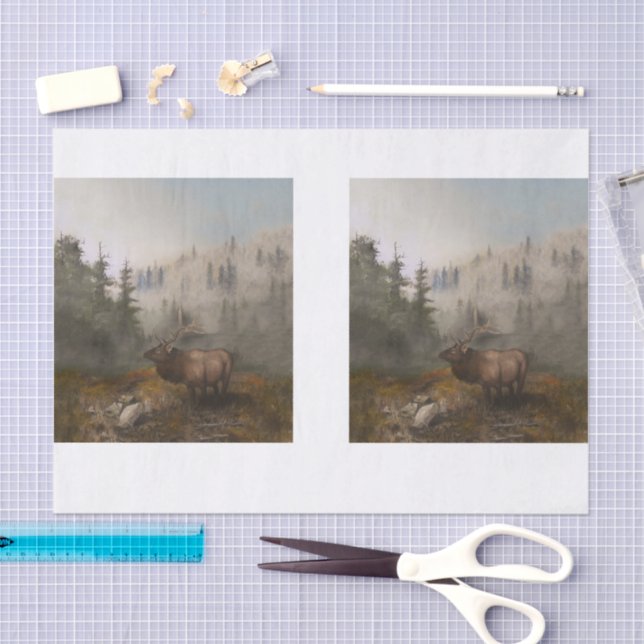 Papel De Seda Pintura alce DBL (Artesanía)