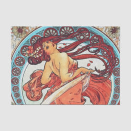 Papel De Seda Pintura Art Nouveau de Alphonse Mucha Dance