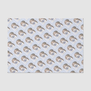Papel De Seda Pintura Beagle - Arte Perro Original Cuto