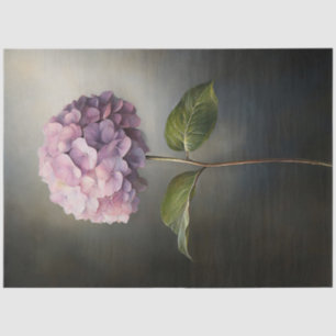 Papel De Seda Pintura botánica de Hortensia Morada Decoupage