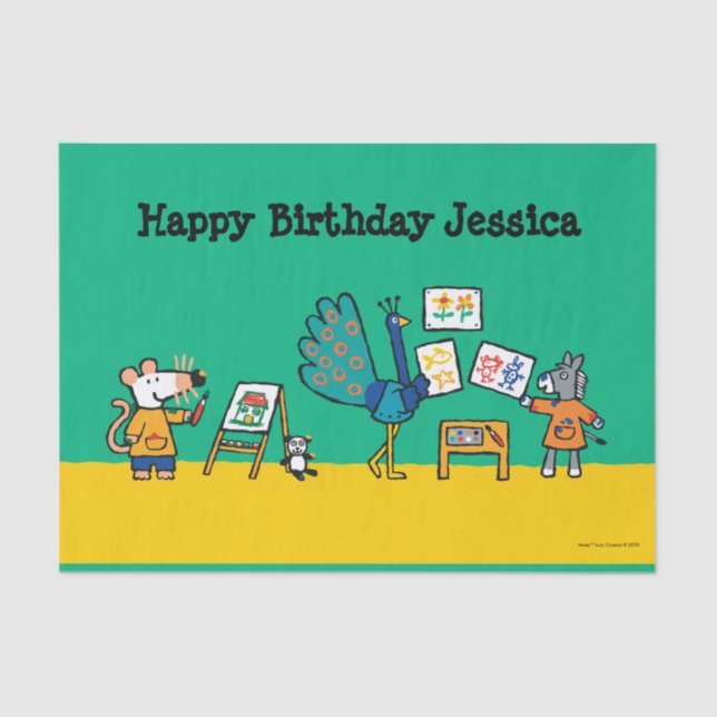 Papel De Seda ¡Pintura con Maisy! (Anverso)