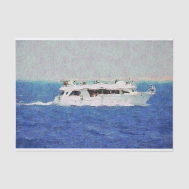Papel De Seda Pintura de barco (Anverso)