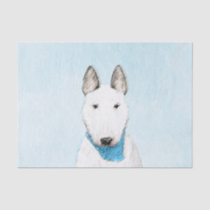 Papel De Seda Pintura de Bull Terrier - Arte de Perro Original.