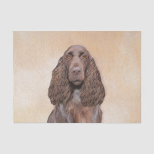 Papel De Seda Pintura de campo español - Arte de perro original 
