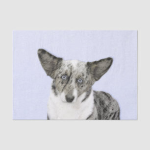 Papel De Seda Pintura de Cardigan Welsh Corgi - Arte Perro Origi