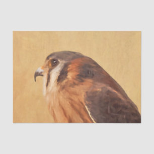 Papel De Seda Pintura de cernícalo estadounidense - Arte de pája