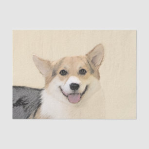 Papel De Seda Pintura de Corgi galés de Pembroke - Arte Perro Or