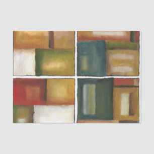 Papel De Seda Pintura de cuatro paneles de Jennifer Goldberger