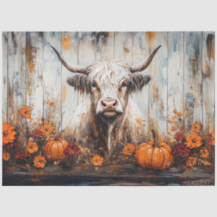 Papel De Seda Pintura de decoupage de vaca de las Tierras Altas 