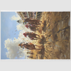 Papel De Seda Pintura de estilo vintage Kentucky Derby Decoupage