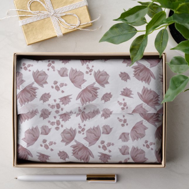Papel De Seda Pintura de Flores (Regalo )