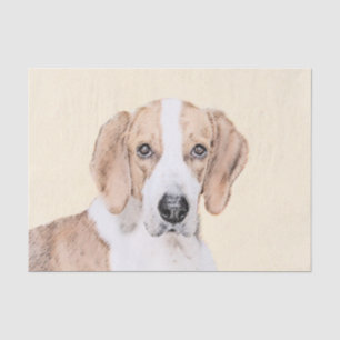 Papel De Seda Pintura de Foxhound estadounidense - Arte de Perro