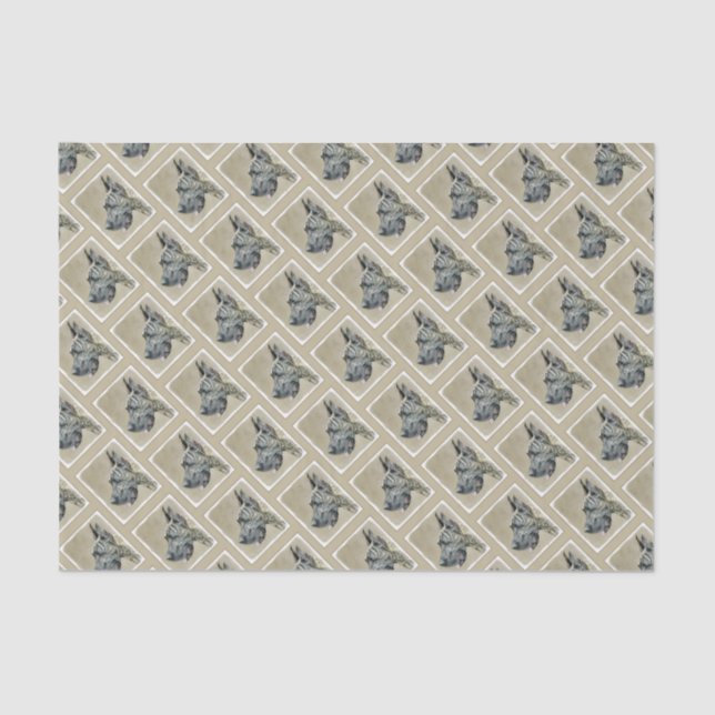 Papel De Seda Pintura de gran dano (Brindle) - Arte original del (Anverso)