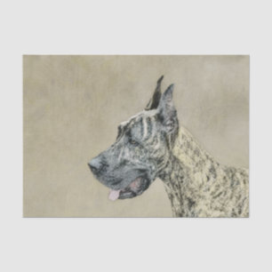 Papel De Seda Pintura de gran dano (Brindle) - Arte original del