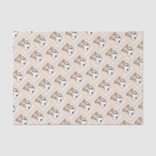 Papel De Seda Pintura de hilo Fox Terrier - Arte de Perro Origin