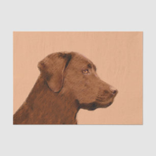 Papel De Seda Pintura de Labrador Recuperador (Chocolate) - Arte