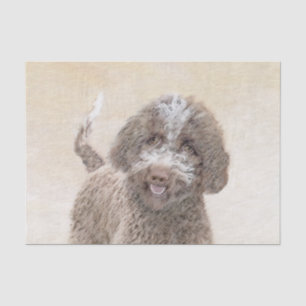 Papel De Seda Pintura de Lagotto Romagnolo - Arte de perro origi