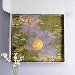 Papel De Seda Pintura de los lirios de agua por Claude Monet<br><div class="desc">Papel de tejido con la pintura al óleo de arte fino,  Water Lilies (1919) de Claude Monet. Un pintor impresionista francés. Lily se mofa en un jardín acuático con flores rosas.</div>