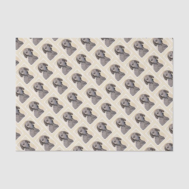 Papel De Seda Pintura de lott - Arte de perro original lindo (Anverso)