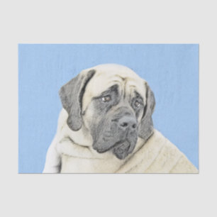 Papel De Seda Pintura de malvado inglés (Fawn) - Arte de perro o