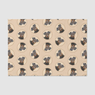 Papel De Seda Pintura de Manchester Terrier Arte Animal Original